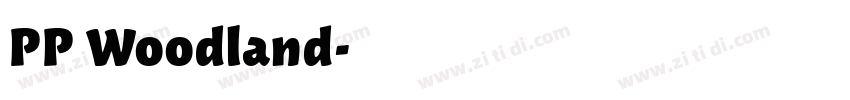 PP Woodland字体转换